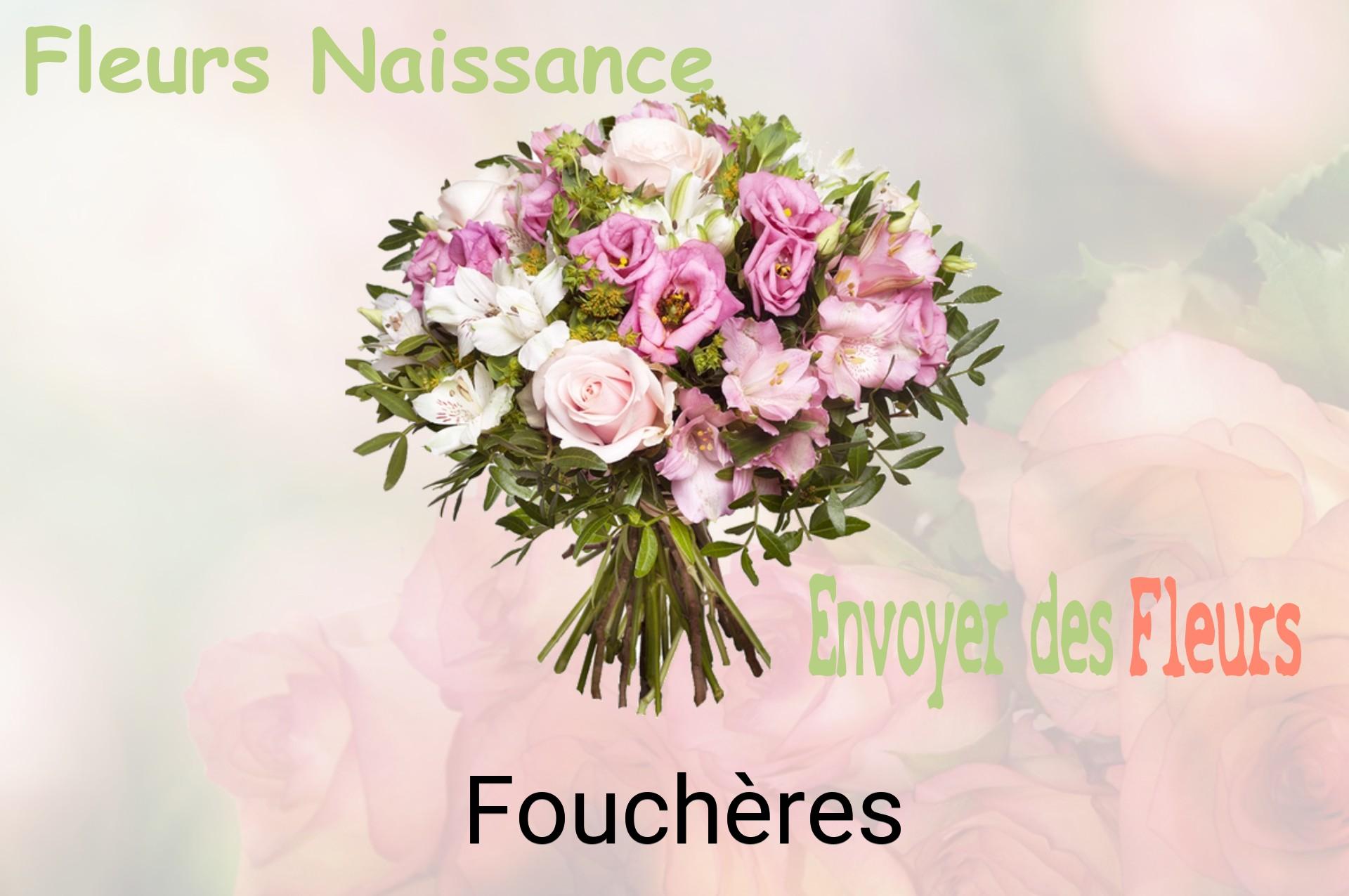 Bouquet de fleurs de naissance livré à Fouchères